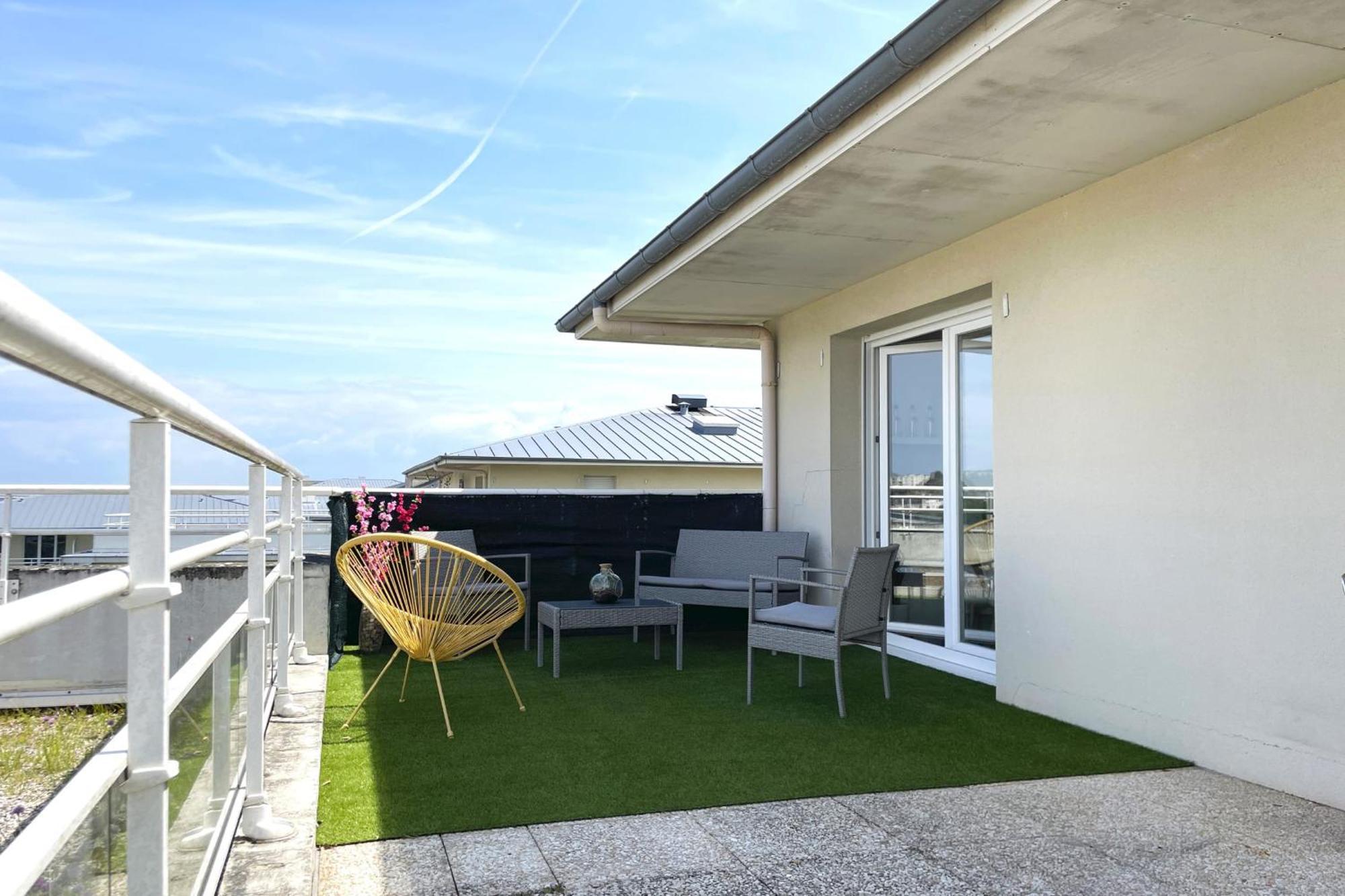 Le Rooftop - Terrasse - Parking - Piscine Caen Luaran gambar