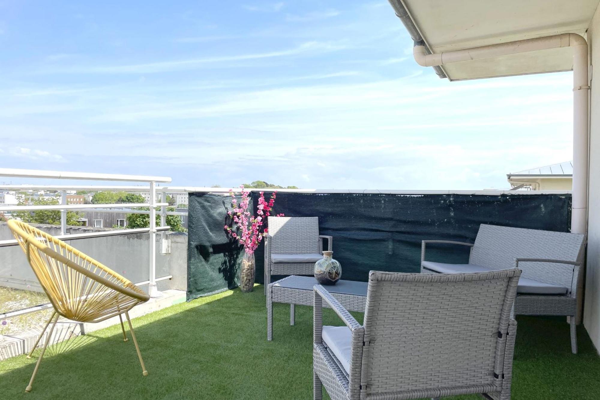 Le Rooftop - Terrasse - Parking - Piscine Caen Luaran gambar
